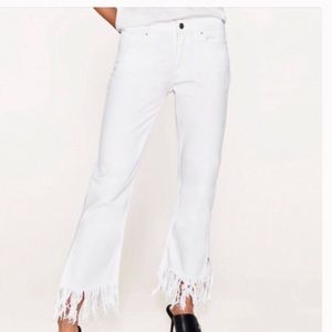 White Fringe denim!